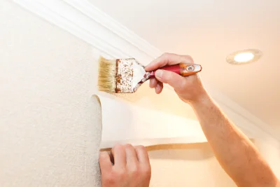 Pose de papier peint à Tourouvre au Perche — revêtements muraux et toiles de verre
